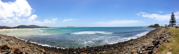 Crescent Head beach panorama