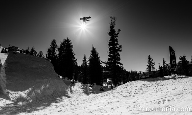 RIP Chelone Miller. Flying high above the 100 foot-plus mega booter at 2009's Snowboarder Magazine Superpark at Mammoth Mountain.