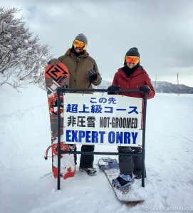 Radman and Mary G getting lost in translation at Cortina.